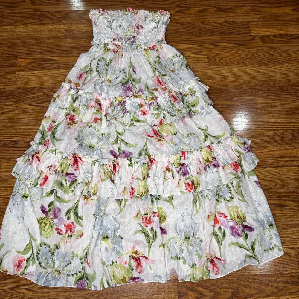 Needle & Thread Rose Bluebell Pink Floral Tulle Bandeau Ballerina dress US 4 - Picture 11 of 11